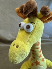 Toys R Us Plush Geoffrey the Giraffe Stars Yellow 17 Inches Tall Stuffed Animal