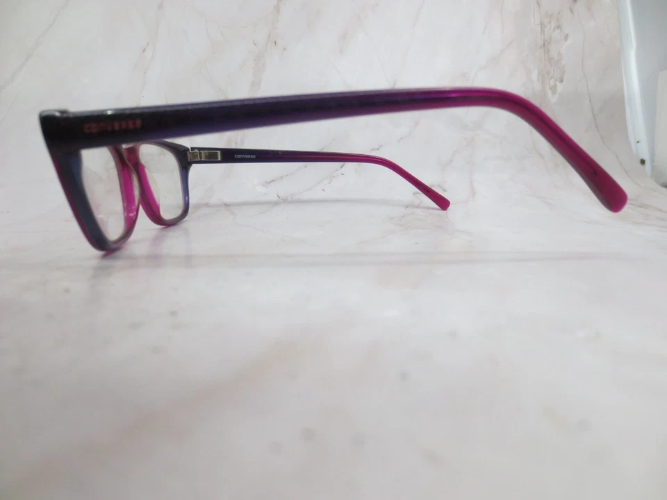 Converse очки ОПРАВА женщин фиолетовый металлический прямоугольник полный ободок 52-16-135 - Изображение 3 из 4