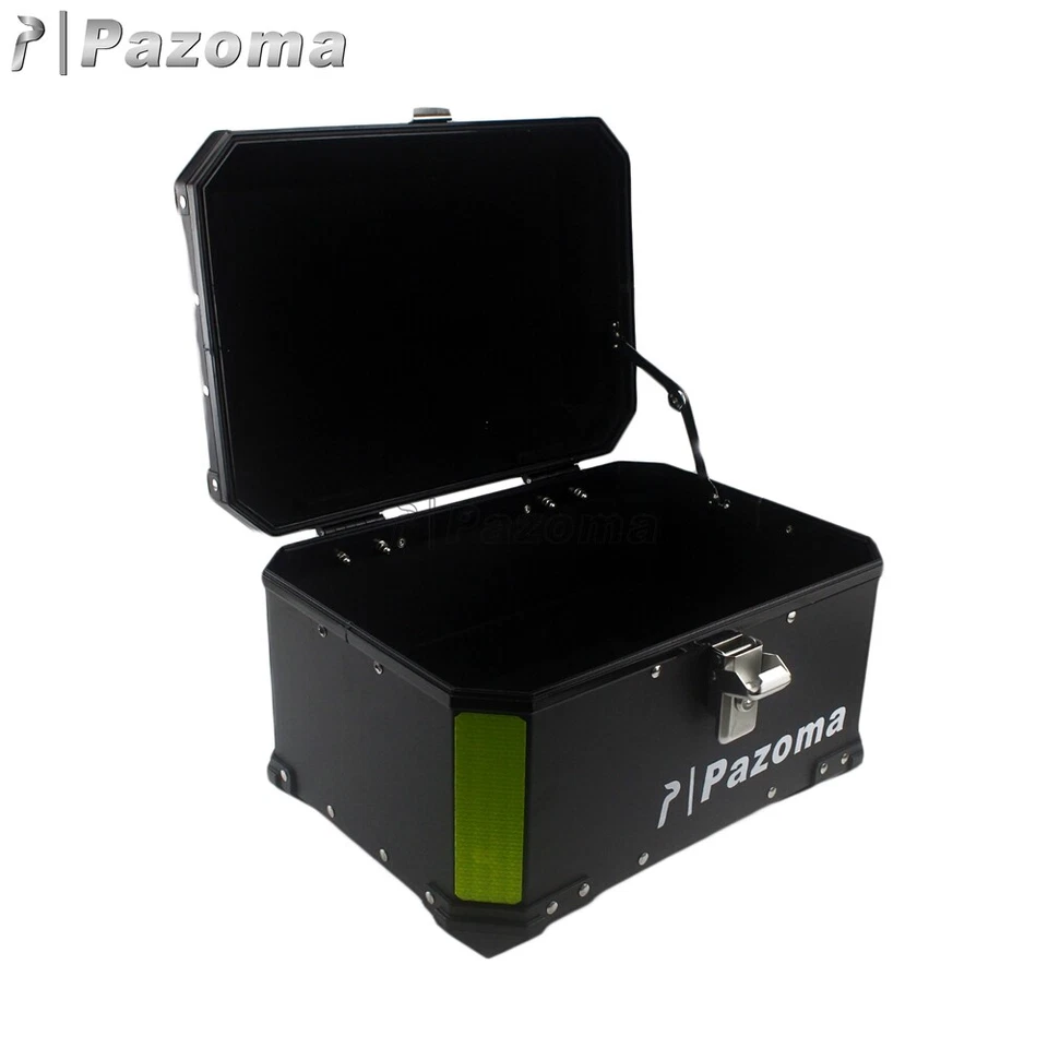 Juego de maletero trasero de aluminio para moto Suzuki Yamaha Foto 3 de 4