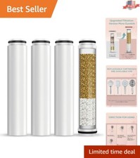 Efficient Chlorine Removal: 4 Pack Replacement Filters for Handheld Shower Heads