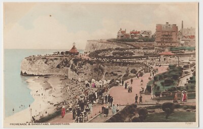 Kent; Promenade & Musikpavillon, Broadstairs PPC von Wards, unbespielt, um 1930