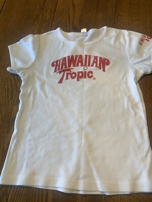 Y2K Vintage  Hawaiian  Tropic Smirnoff ice Woman's T shirt White M 100% cotton