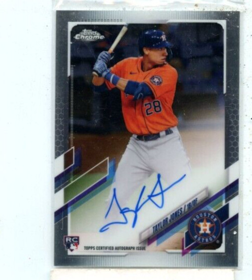 TAYLOR JONES 2021 Topps Chrome Rookie Auto #RA-TJ Houston Astros