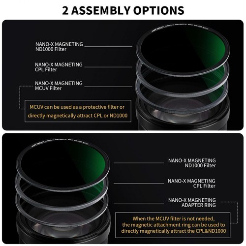 K&F Concept MCUV CPL ND1000 Magnetic Filter Kit 49/52/55/58/62/67/72/77/82mm - Picture 45 of 101