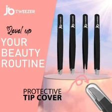 JustBlanks Reliable Beauty Tweezers Set Precision Eyebrow Hair Remover Tool