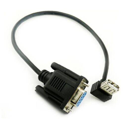 RS232 DB9 9 Pin Female to USB 2.0 A Female Jack Serial Adapter Connector Cable - Picture 3 of 10