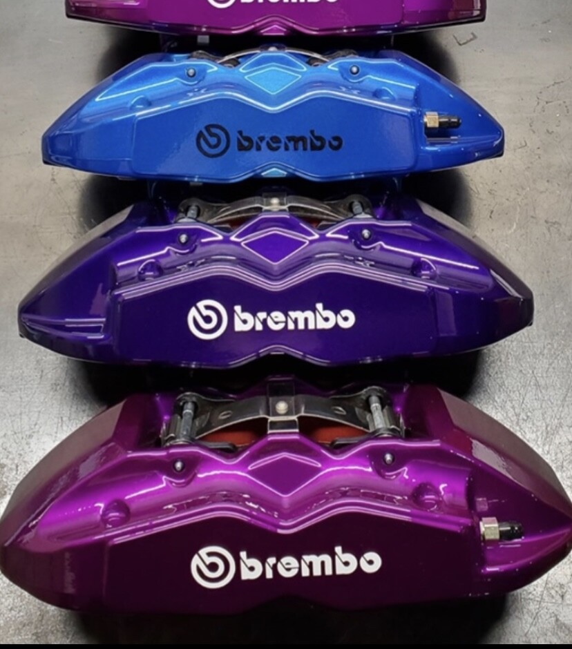 BREMBO CALIPER PAINT Metallic Cadbury Purple Vivid Purple Atlantis