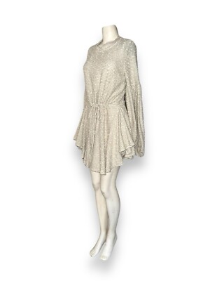 knit vest over dress Sweater Vest White Flutter Sleeve Dress S main image 1