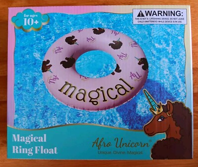 AfroUnicorn 39-Inch ''Magical'' Unicorn Inflatable Swim Pool Float(Pink) QTY DISC!