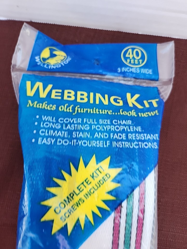 Green Red White Stripe Lawn Chair bing 40 foot x 3 In Replacement