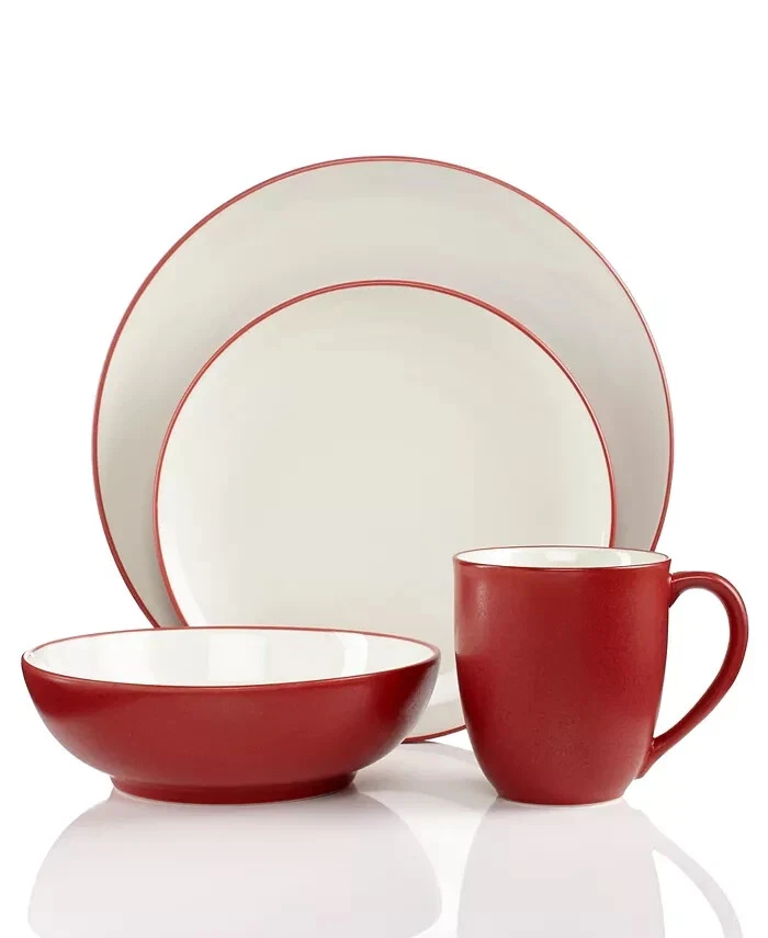 Ajuste de lugar Noritake Colorwave rojo 4 piezas H1039 Foto 3 de 3