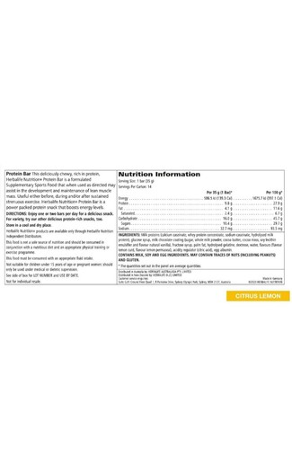 Herbalife protein bars_ Citrus Lemon - Picture 2 of 2