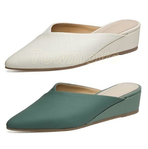 Women Wedge Low Heel Closed Toe Comfort 