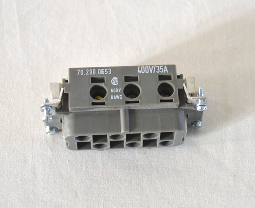 Wieland 400V/35A Contact Inserts Screw Connection 700.200.0653.0 Terminal Block - Picture 5 of 8