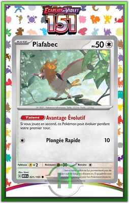 Piafabec - EV3.5:151 - 021/165 - Französische Pokemon Karte Neu