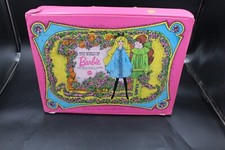 Vintage 1968 The World of Barbie Double Doll Case Mattel Pink 17 1/2L by 13 1/2