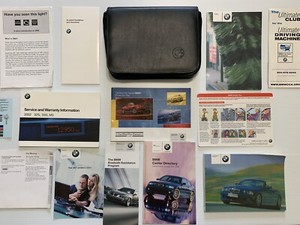 2002 02 BMW M3 325i 330i OWNERS MANUAL HAND BOOKS GUIDE COMPLETE SET | eBay