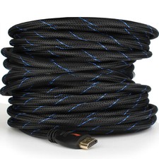 Braided-Short Long Ultra HD HDMI Cable US Lot - 3Ft 6Ft 10Ft 25Ft 30Ft 50Ft 66Ft