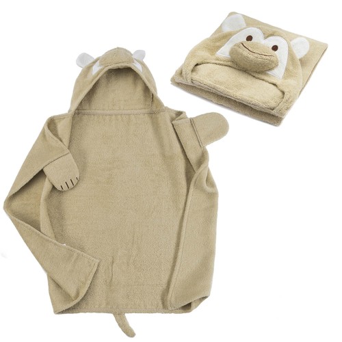 Kinder Kapuzenhandtuch Baby Handtuch & Kapuze Kapuzenbadetuch Frottee Badeponcho - Bild 6 von 17