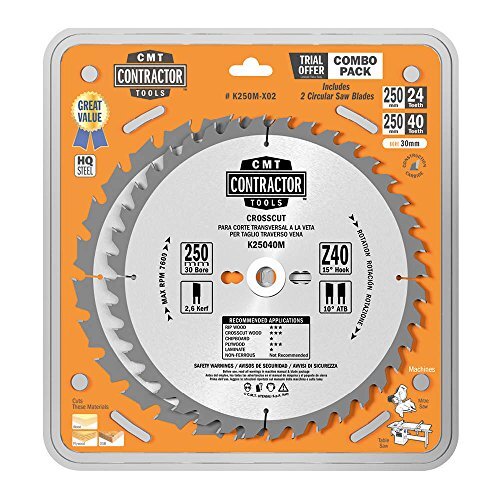 Lame Circolari CMT 250mm K250M-X02 - Il Meglio per il tuo Banco Sega