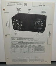 SAMS PHOTOFACT SERVICE MANUAL 223-8 PHILCO RADIO MODEL B710