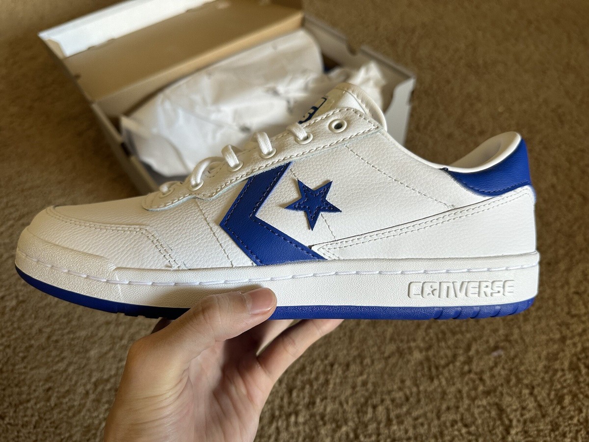 Size Converse Fastbreak Pro Leather Retro Basketball Sneaker White  Blue