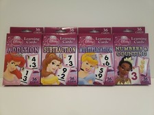 Disney Princess Learning Cards/ Flash Cards - 4 set 144 cards. Brand new.