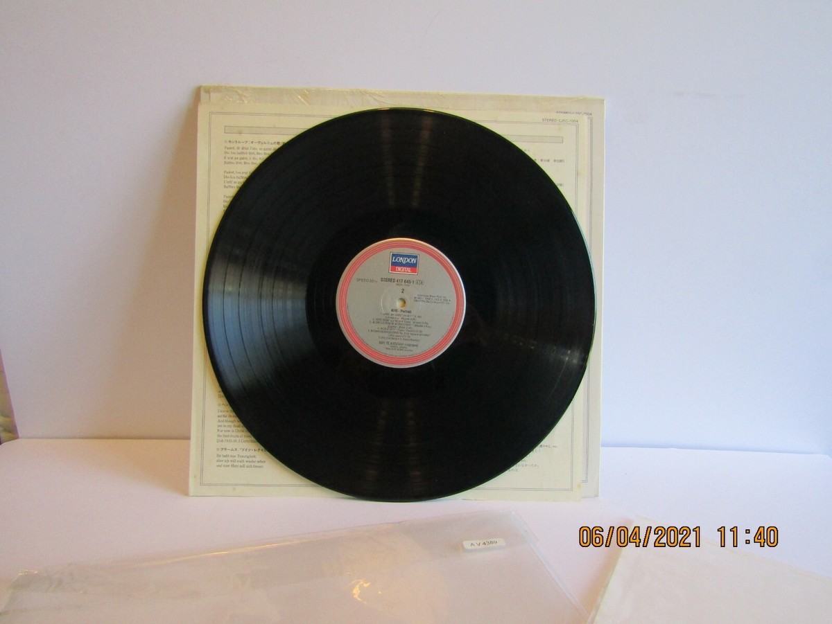 Kiri Te Kanawa サイン入りパンフ 1-LP-KIRI TE KANAWA-KIRI PORTRAIT-IN SHRINK-OBI AND INSERT