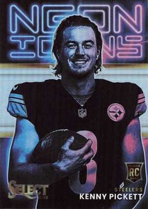 2022 Panini Select #NI-11 Kenny Pickett Neon Icons Prizm Silver RC