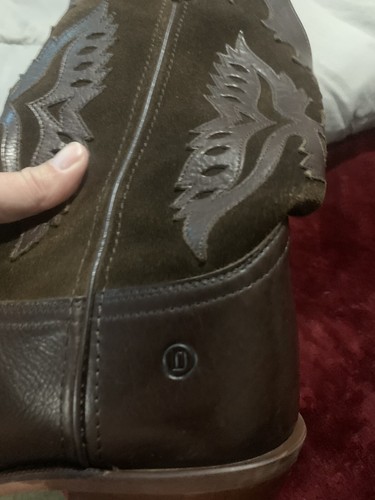 Dingo Größe 8,5 D SILVERLAKE braune Leder Cowboy Western Stiefel leicht gebraucht - Bild 5 von 7