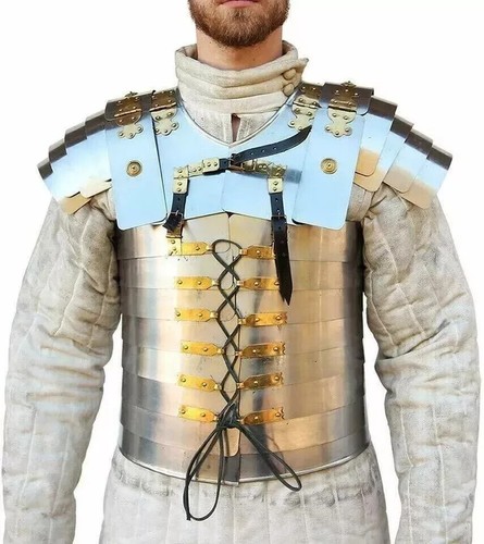 Lorica Segmentata Roman Legionnaire Armor Medieval Armor LARP Ancient Jacket - Picture 13 of 13