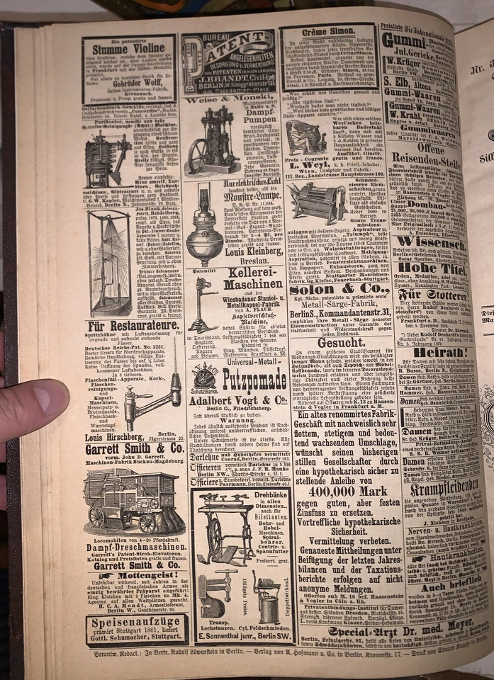 1883, KLADDERADATSCH, WEEKLY GERMAN SATIRICAL MAGAZINE, COMPLETE YEAR IN 1 VOL - Image 4 of 4