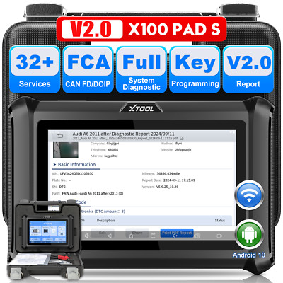 XTOOL X100 PAD S V2.0 KFZ IMMO Key Programming OBD2 Diagnosegerät Alle System DE