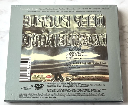 Deep Purple Machine Head DVD SEALED! w/Slipcase & Hype Sticker! BRAND NEW! RARE!