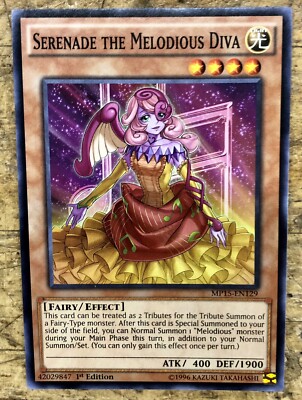 Serenade The Melodious Diva MP15-EN129 YuGiOh! Mega Pack 2015 1st Edition  NM x1 | eBay