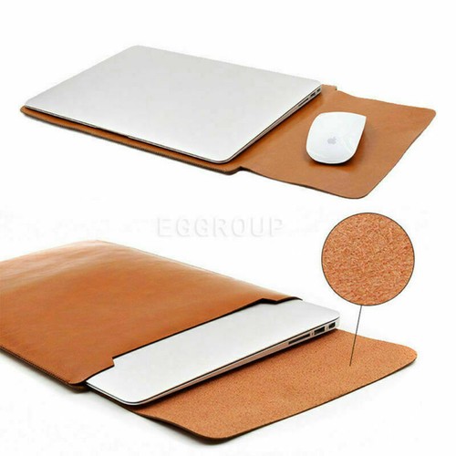 Laptop Sleeve Bag Leather Case Pouch For MacBook Air 11 12 Pro 13 15 NoteBook PC - Afbeelding 5 van 31