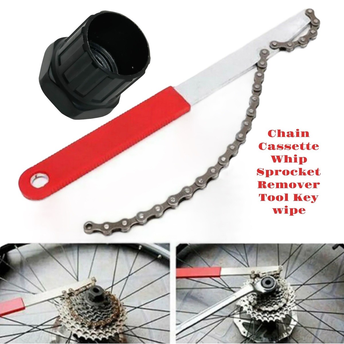 Bicycle Freewheel Chain Whip Cog Cassette Sprocket Bike Remover Breaker Tool