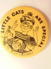 pin Little Cats are Special showing children with books apple