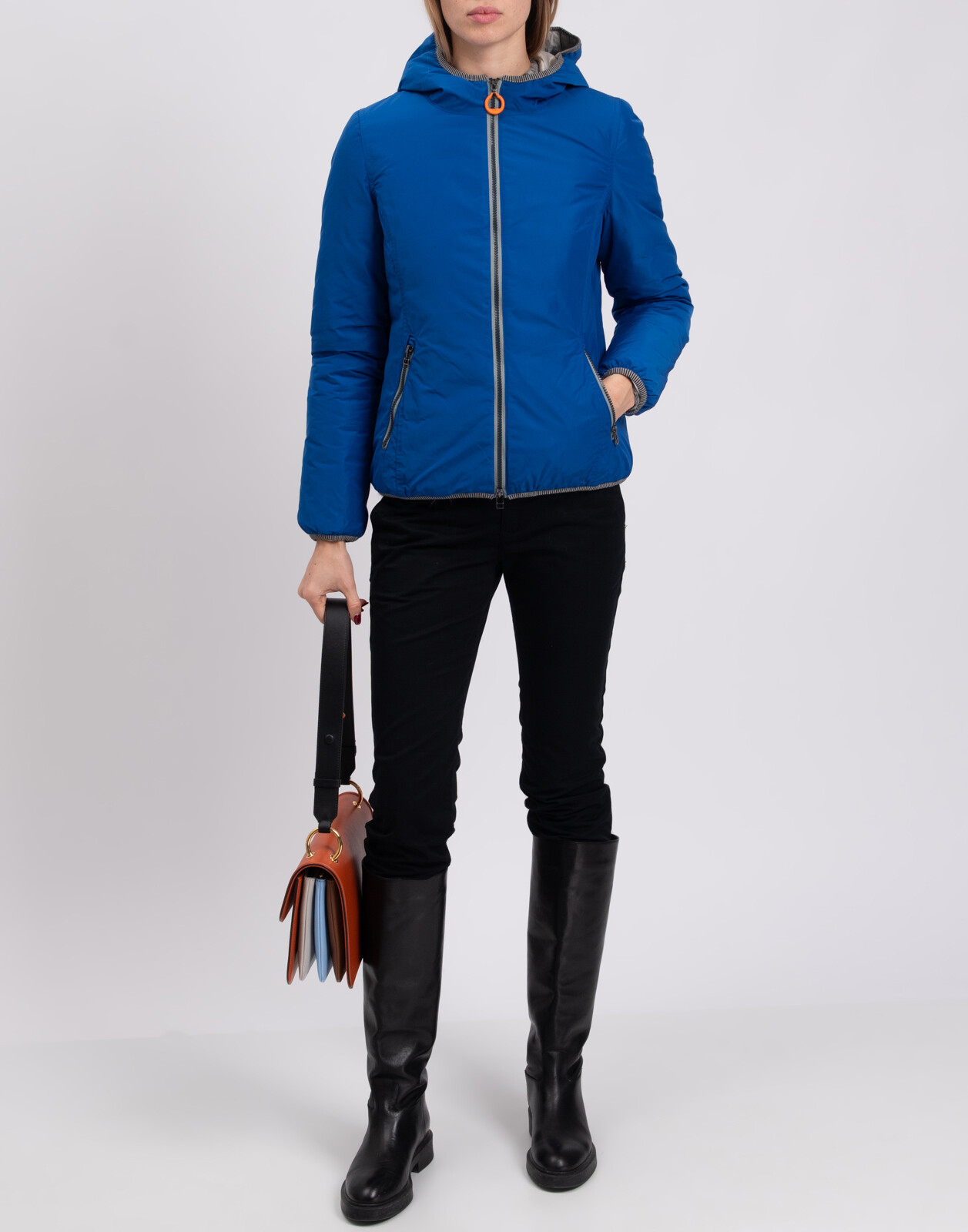 ALTRA Giacca CRUST REVOLUTION taglia S imbottita con cappuccio trapuntata interna bordo a righe