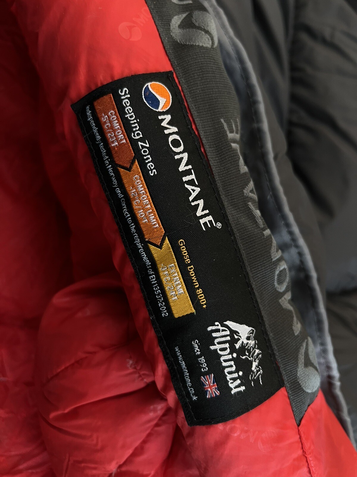 Montane Alpinist Sleeping Bag Comfort Limit 12 °C eBay