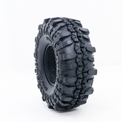 4Pcs 110MM 1.9" Rubber Wheel Tire Tyre for 1:10 RC Crawler Axial SCX10 D90 CC01 - Picture 4 of 6
