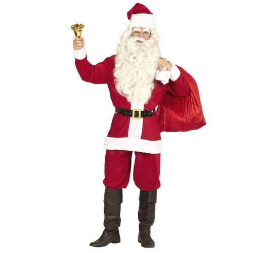 Weihnachtskostüm Santa Claus Weihnachtsmann Kostüm Herren Nikolaus Anzug M-L - Bild 4 von 5