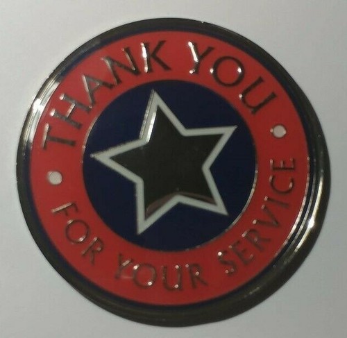 Challenge Coin Our Nation Proudly Salutes You Sunrise Thank You Large 2.75" Box - Picture 2 of 7