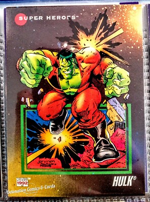 Hulk Mini Card HULK #13 Super Heroes Card 1992 Marvel Universe Series 3 by Impel - NM ...