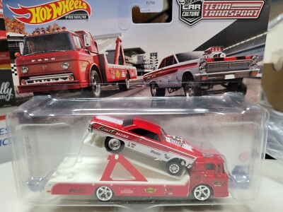 Hot Wheels  65 MERCURY COMET CYCLONE & FORD C-800 TEAM TRANSPORT #28 CAR CULTURE