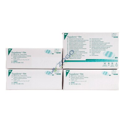 3M 1624W Tegaderm Transparent Film Dressing 2.375'' x 2.75'' - Case of 400
