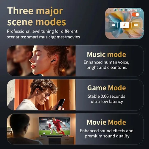 Revolutionary Touchscreen Smart Earbuds with Dolby Atmos & 30-Hour Battery Life - Picture 5 of 16