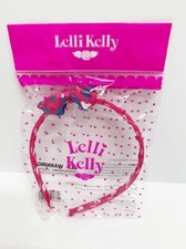 New Lot Of 114 Lelli Kelly Girl's Hot Pink Hair Bow Headbands In Package