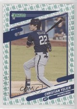 2021 Panini Donruss Variation Liberty Christian Yelich #200 4l3