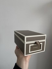 Semikolon Box Kiste Karteikarten-Box Visitenkarten-Box Aufbewahrung fango beige